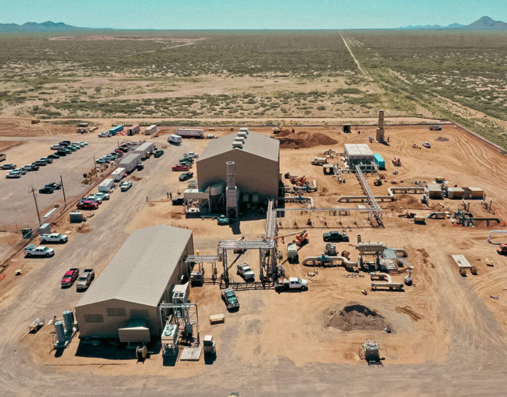 Ranger construction site while installing natural gas compressor stations, pump stations, and meter facilities